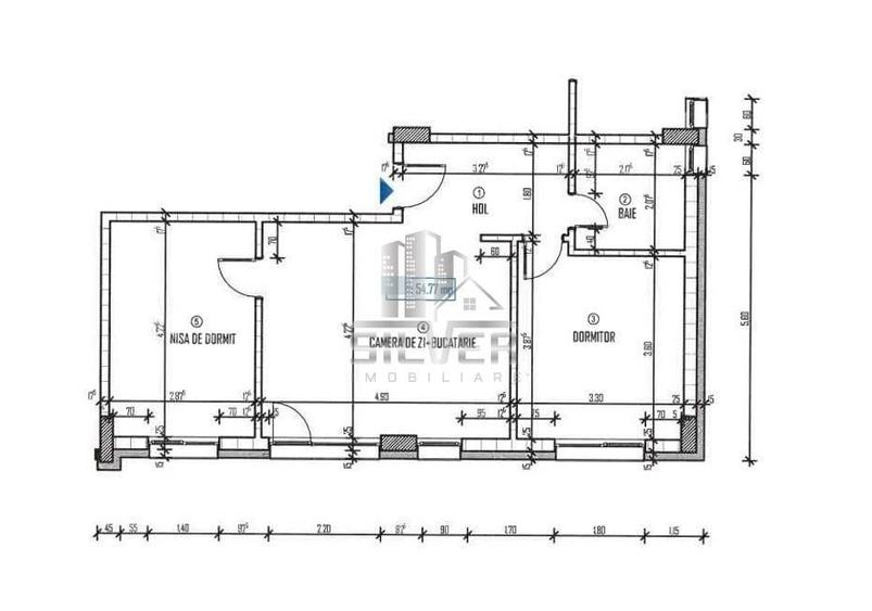 Apartament cu 3 camere în Baciu
