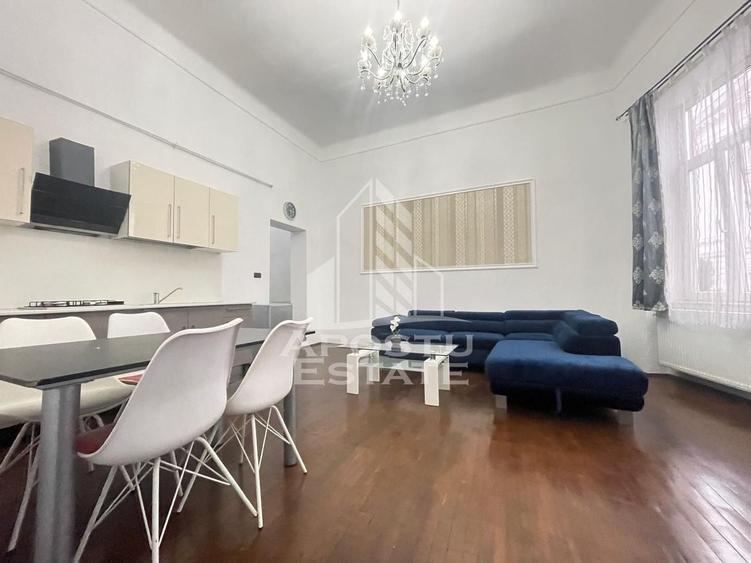 Apartament cu 2 camere decomandat, mobilat în Central