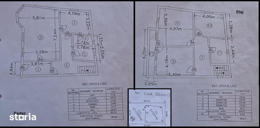 Casă cu 4 camere cu Teren 280 Mp în Central