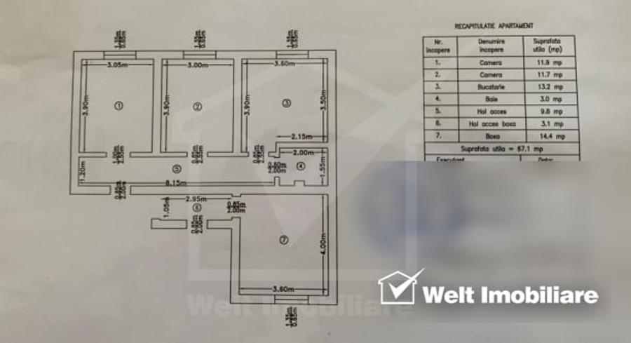 Apartament cu 4 camere decomandat, mobilat în Andrei Mureșanu