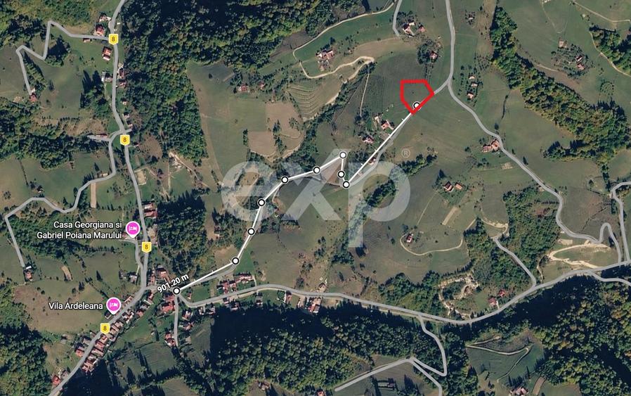 Teren agricol extravilan de 1061 mp, în Poiana Mărului