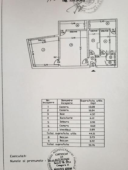 Apartament cu 2 camere semidecomandat în Universitate
