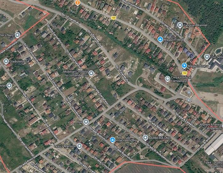 Vanzare teren cu autorizatie de constructie casa individuala Campenesti Apahida, - 1