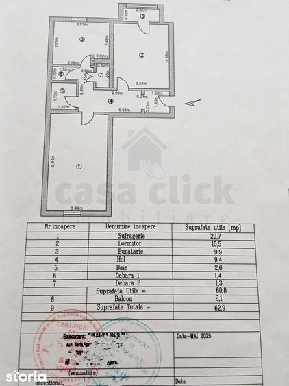 Apartament cu 2 camere decomandat în Ultracentral