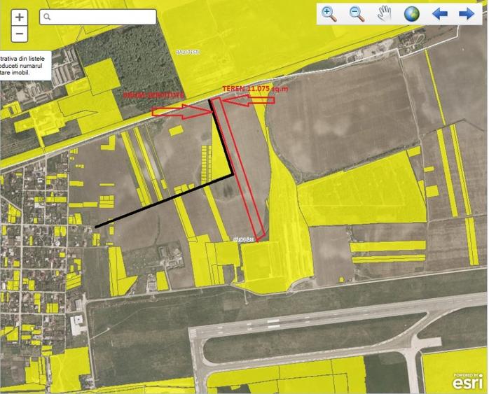 Teren Construcții intravilan de 11075 mp, în Ferme