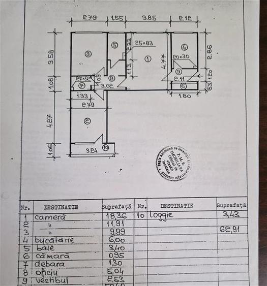 Apartament cu 3 camere semidecomandat în Drumul Taberei