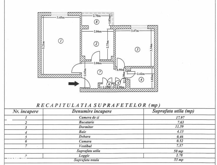 Apartament cu 2 camere decomandat, mobilat în Aviației