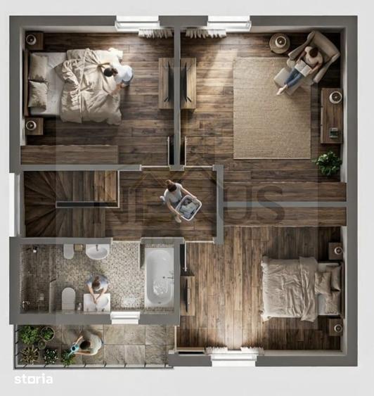 Proiect rezidential | Miorita - 5 cam - Teren 386mp - Case La Rosu - 2