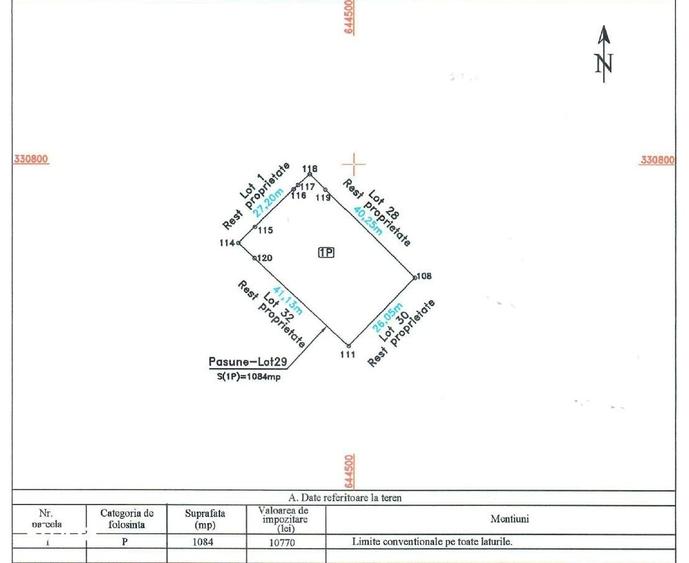 Teren de vanzare cu deschidere Lacul Lehliu Sat - Intravilan 2105 mp - 7