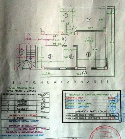 Apartament cu 3 camere decomandat în Bucureștii Noi