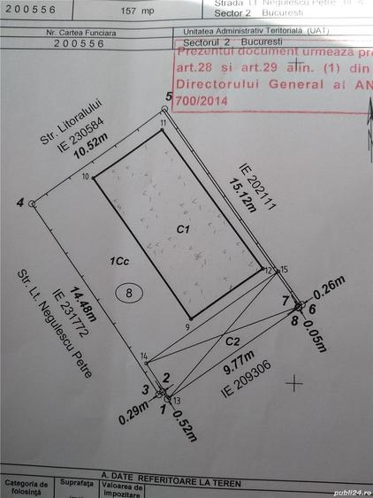 Casă cu 3 camere cu Teren 157 Mp în Andronache