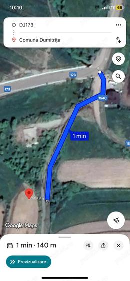 Teren de 2637 mp, în Budacu de Sus