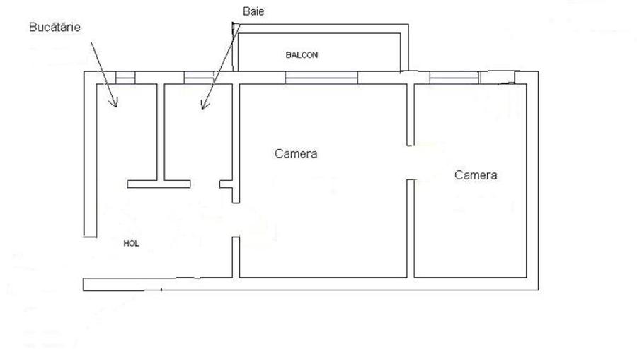 Vanzare apartament 2 camere Dambul Pietros parter cu balcon. - 2