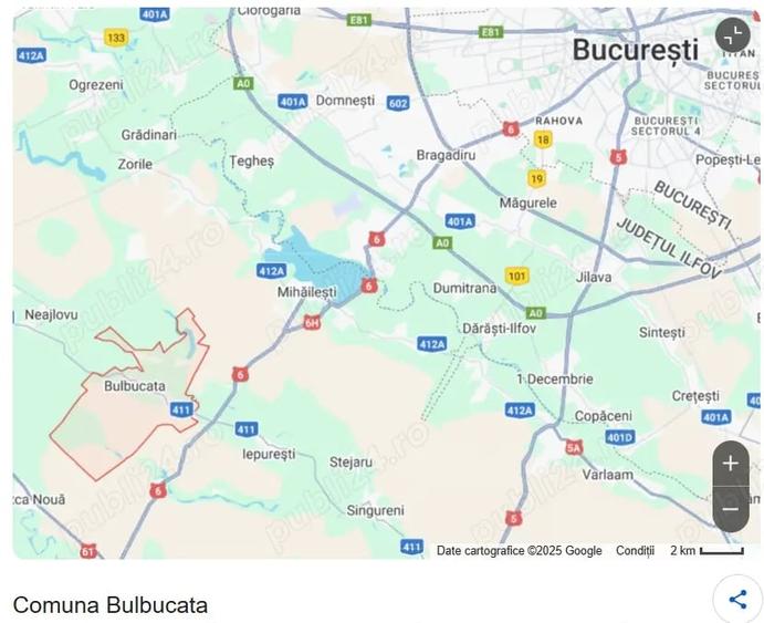 Loc de casa cu utilitati la 27 km de Bucuresti comuna Bulbucata - 7