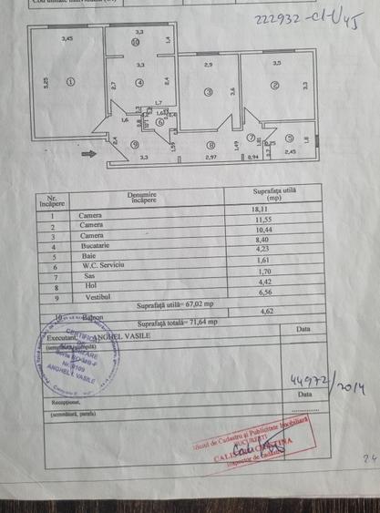 Apartament cu 3 camere decomandat, mobilat în Crângași