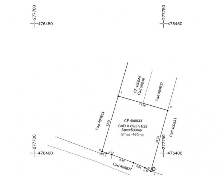 Teren Construcții intravilan de 460 mp, în Fârdea