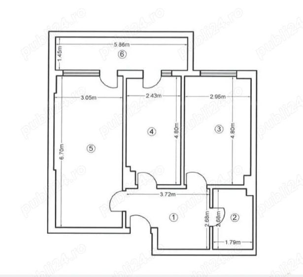 Apartament cu 2 camere decomandat în Ghencea