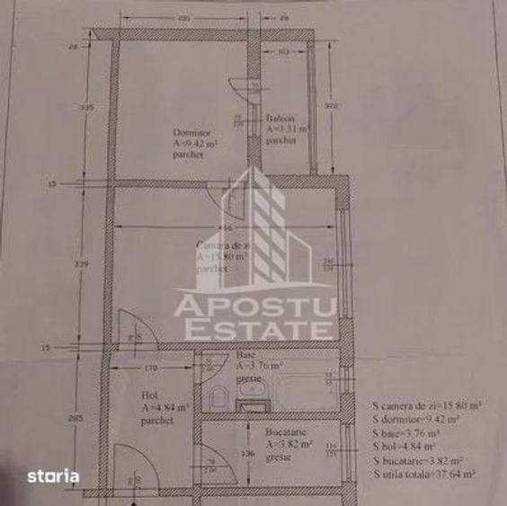 Apartament cu 2 camere semidecomandat în Iosefin
