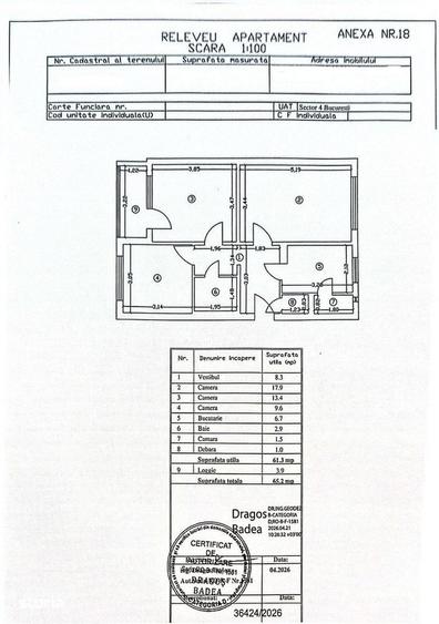 Apartament cu 3 camere decomandat în Giurgiului