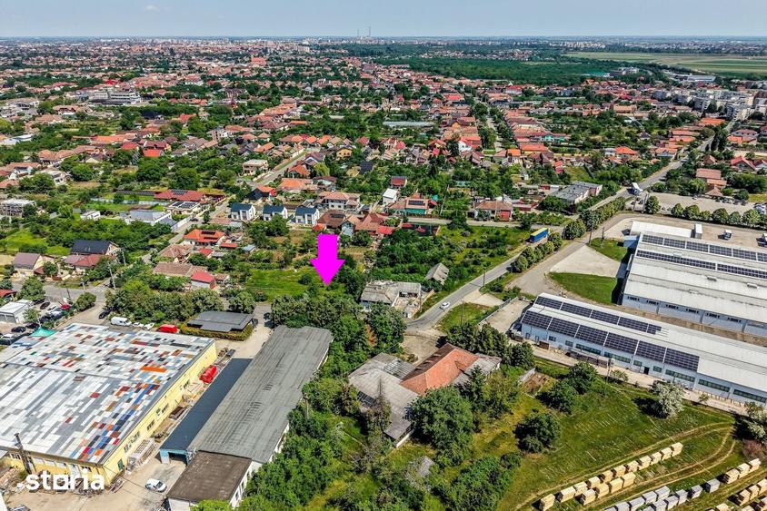 Teren de 1261 mp, în Aradul Nou