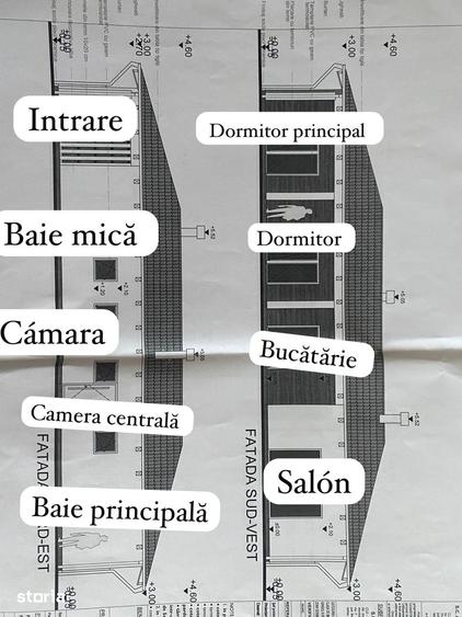 Casă cu 5 camere cu Teren 500 Mp în Central