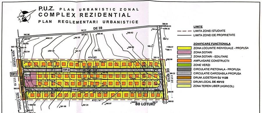 Teren Construcții intravilan de 445 mp, în Cristian