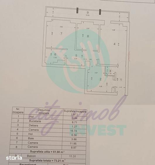 Apartament cu 3 camere, mobilat în Obor