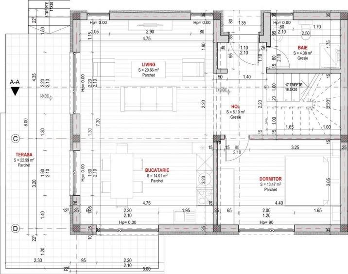 Casă individuală cu 5 camere cu Teren 265 Mp în Exterior Nord