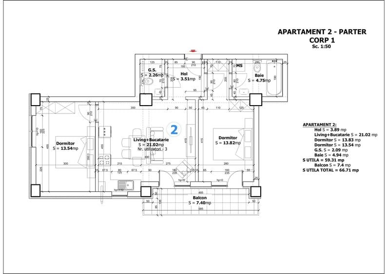 Apartament 3 camere | zona Maramures | Strada Tebea | Parcare privata | - 5