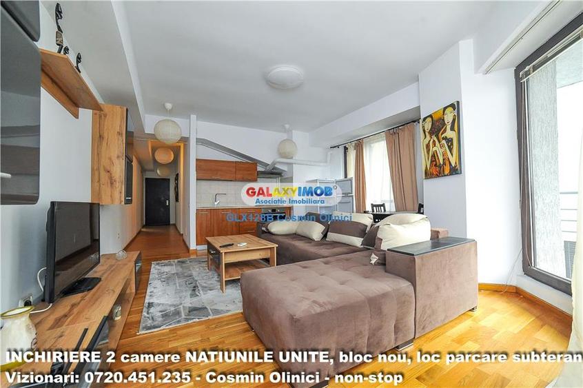Apartament cu 2 camere decomandat, mobilat în Națiunile Unite