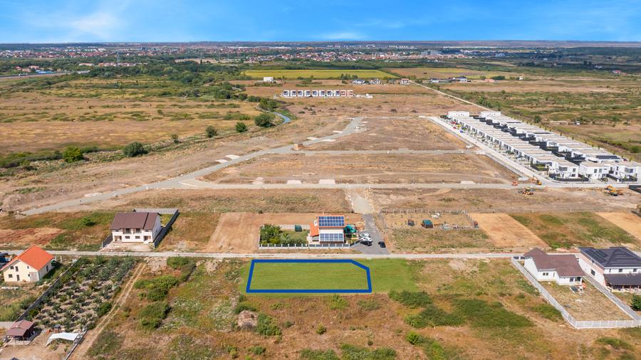 Teren Construcții intravilan de 855 mp, în Moșnița Nouă