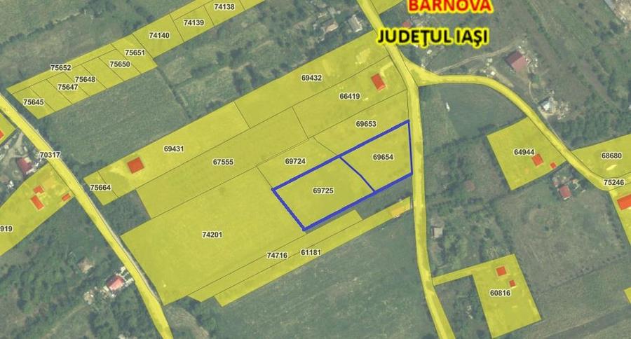 Teren Construcții intravilan de 4777 mp, în Bârnova