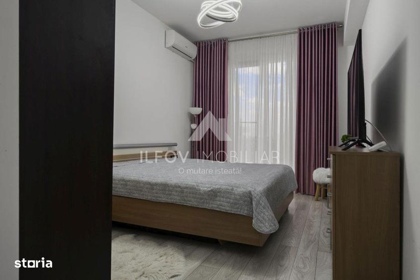 Apartament cu 2 camere, mobilat în Tunari