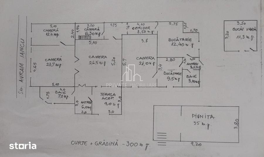 Casa de Vanzare 150 Mp/500 Mp Teren, Str Avram Iancu, Zona Cetate - 9