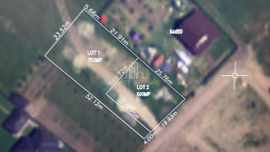 Teren Construcții intravilan de 750 mp, în Sângeorgiu de Mureș