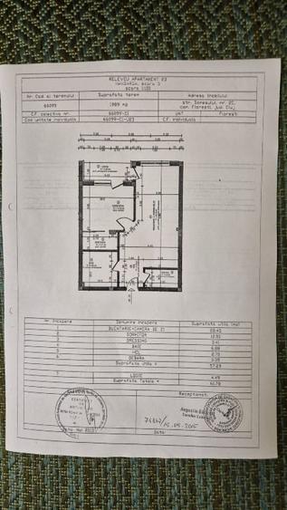 Apartament cu 2 camere semidecomandat, mobilat în Florești
