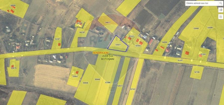 Teren Construcții intravilan de 2036 mp, în Pădureni (Șendriceni)