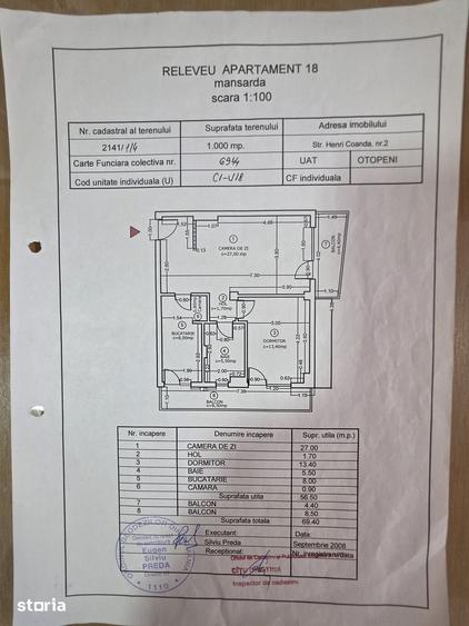 Apartament cu 2 camere decomandat în Central