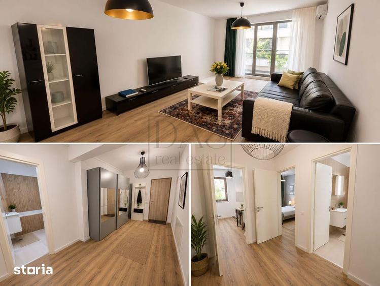 Apartament cu 2 camere, mobilat în Băneasa