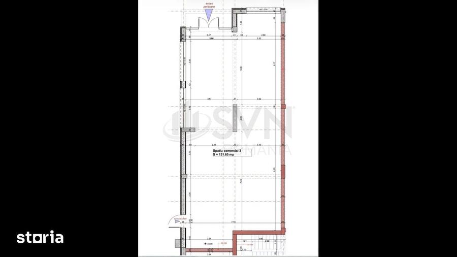 Spațiu comercial, de 131.65 mp, în Odăi