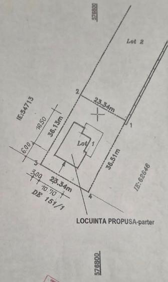 Teren Construcții intravilan de 848 mp, în Central