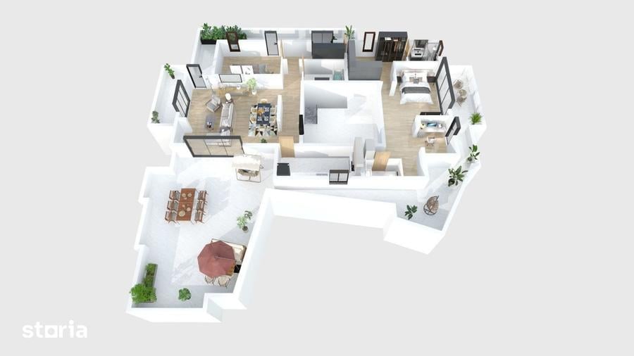 Apartament cu 3 camere decomandat în Ștefan cel Mare