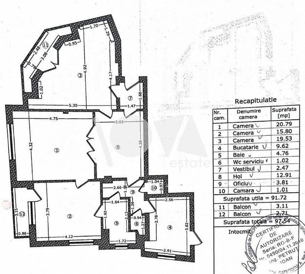 Apartament cu 3 camere în Cișmigiu