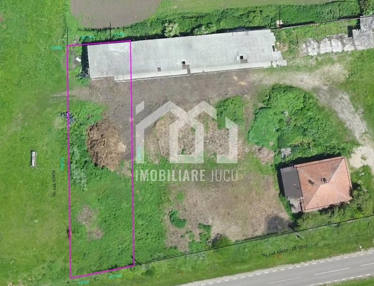 Teren de 1000 mp, în Jucu