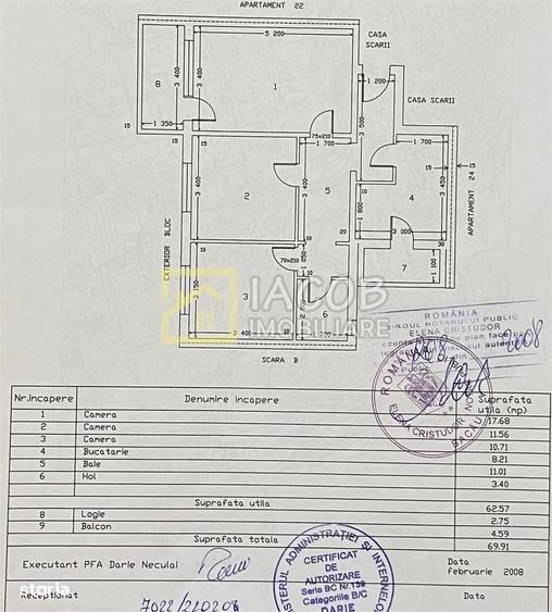 Apartament cu 3 camere decomandat în Alecu Russo