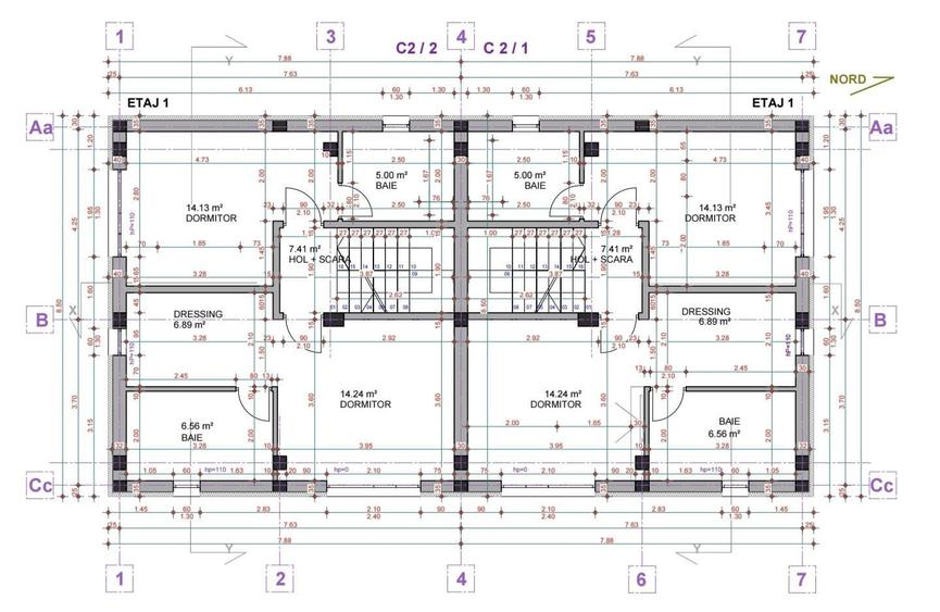 Duplex cu 4 camere cu Canalizare în Theodor Pallady