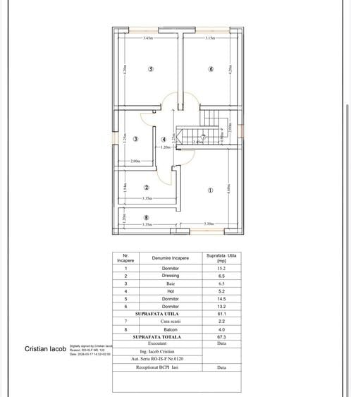 Casă individuală cu 4 camere cu Teren 435 Mp în Miroslava