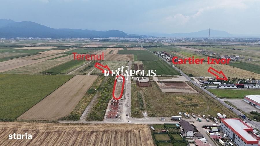 Teren intravilan 5.288 mp, PUZ aprobat si utilitati, Sacele, Brasov - 2