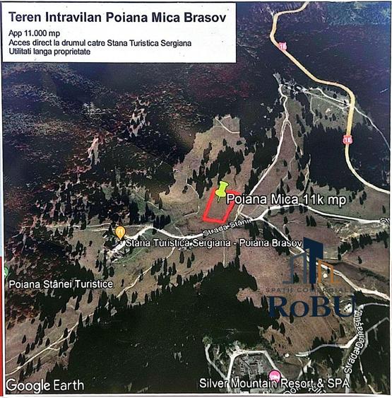 Teren Construcții intravilan de 11500 mp, în Drumul Poienii