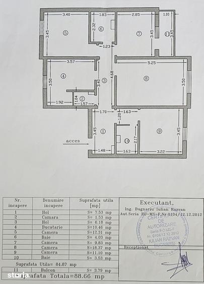 Apartament cu 4 camere decomandat în Reghin